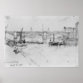 Sketch of London Bridge, 1860 Poster (Vorne)