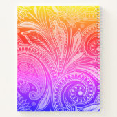 Sketch Pad Notebook-Flora Regenbogen Notizbuch (Rückseite)
