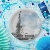 Sketch Paper-Teller der Freiheitsstatue - New York Pappteller (Party)