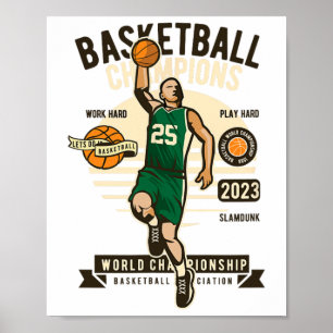 Sketch Player Game Coach Sport Lover Poster