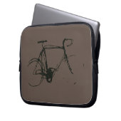 Sketch Rennrad Laptopschutzhülle (Vorderseite Links)