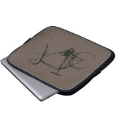 Sketch Rennrad Laptopschutzhülle (Vorne Knopf)