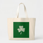 Sketch Shamrock  Jumbo Stoffbeutel (Vorne)