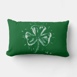 Sketch Shamrock Lendenkissen