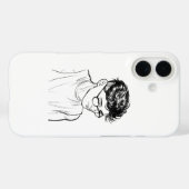 Sketch Soul Art Boy – Custom iPhone Case (Rückseite (Horizontal))