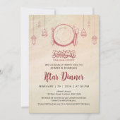Sketch Style Ramadan Iftar Dinner Invitation Einladung (Vorderseite)