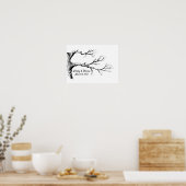 Sketch Thumbprint Tree Guest Book Poster (Küche)