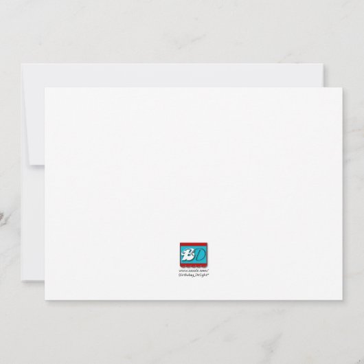 Sketch Toy Geburtstagsparty Einladung (Rückseite)