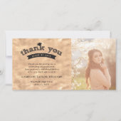 Sketch-Typografie auf dem Foto der Kupferschweißka Dankeskarte (Vorderseite)