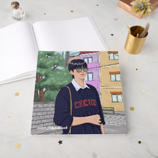 Sketchbook 2025 für Künstler - Anpassbar Gästebuch