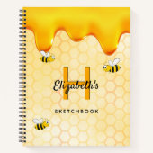 Sketchbook Bienenhonigtropfen Notizblock (Vorderseite)