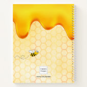 Sketchbook Bienenhonigtropfmonogramm Notizblock (Rückseite)