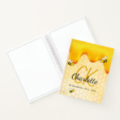 Sketchbook Bienenhonigtropfmonogramm Notizblock (Innenseite)