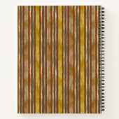 Sketchbook butterfly on brown stripes add name notizblock (Rückseite)