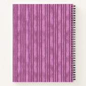 Sketchbook butterfly on pink stripes add name notizblock (Rückseite)