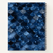 Sketchbook dunkelblaue Meerjungwaage Notizblock (Rückseite)