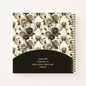 Sketchbook Elegancia Nocturna Carbón y Beige Notizblock (Rückseite)