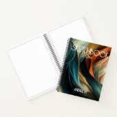 SKETCHBOOK - Farbige Wirbel Abstrakt Notizblock (Innenseite)