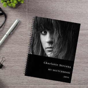 Sketchbook Foto Schwarz-weiß Notizblock