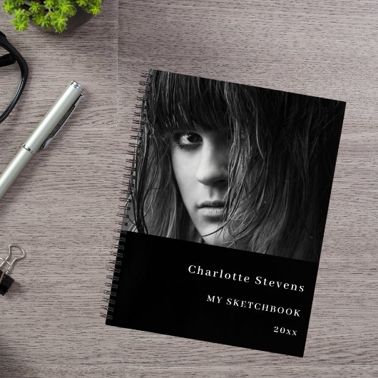 Sketchbook Foto Schwarz-weiß Notizblock
