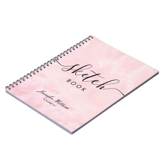 Sketchbook-Geschenk für sie mit Individuelle Name- Notizblock (Linke Seite)