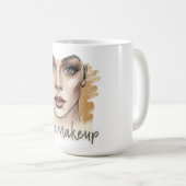 Sketchbook Glam: Latte Makeup Kaffeetasse (VorderseiteRechts)