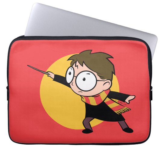 Sketchbook HARRY POTTER™ Casting Zauber Laptopschutzhülle (Vorderseite)