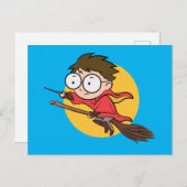 Sketchbook HARRY POTTER™ QUIDDITCH™ Einladungspostkarte (Vorne/Hinten)