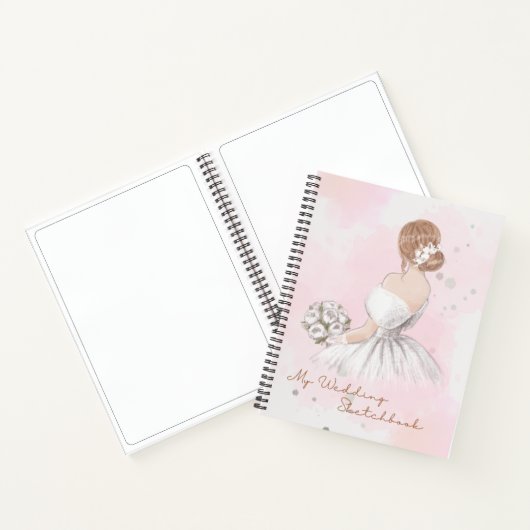 Sketchbook Hochzeitskleid Notizblock (Innenseite)
