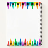 Sketchbook Holographic Pink Tropfens Girl Notizblock (Rückseite)