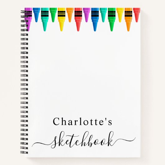 Sketchbook Holographic Pink Tropfens Girl Notizblock (Vorderseite)