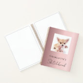 Sketchbook-Hund-Foto pink Notizblock (Innenseite)