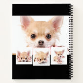 Sketchbook-Hund Haustier Schwarz-weißes Foto Colla Notizblock (Rückseite)