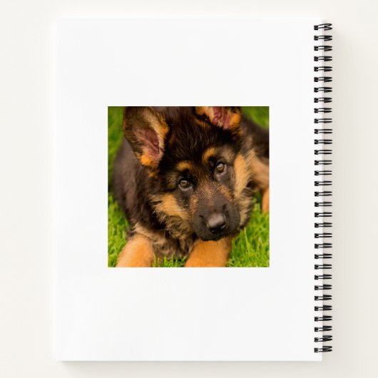 Sketchbook-Hunde-Foto-Skript Notizblock (Rückseite)