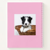 Sketchbook-Hunde-Foto-Skript Rosa Mädchen Notizblock (Rückseite)