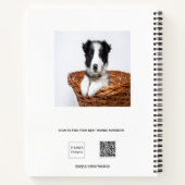 Sketchbook-Hundehund-Foto Notizblock (Rückseite)