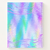 Sketchbook Lila Iridescent Holographic Name Notizblock (Rückseite)