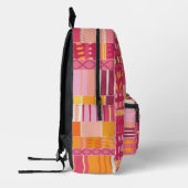 Sketchbook Marks-Textured Multicoloured Stripes Bedruckter Rucksack (Links)