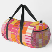 Sketchbook Marks-Textured Multicoloured Stripes Duffle Bag (Rechte Ecke)