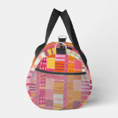 Sketchbook Marks-Textured Multicoloured Stripes Duffle Bag (Rechts)