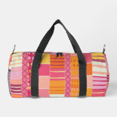 Sketchbook Marks-Textured Multicoloured Stripes Duffle Bag (Rückseite)