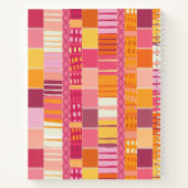Sketchbook Marks-Textured Multicoloured Stripes Notizblock (Rückseite)