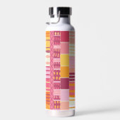 Sketchbook Marks-Textured Multicoloured Stripes Trinkflasche (Rechts)