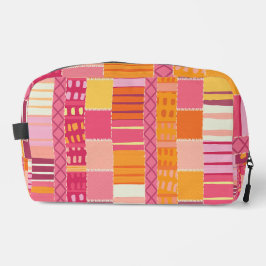 Sketchbook Marks-Textured Multicoloured Stripes Waschbeutel