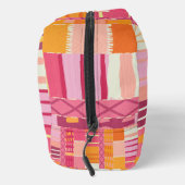 Sketchbook Marks-Textured Multicoloured Stripes Waschbeutel (Rechts)