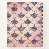 Sketchbook Meerjungwaagen lila rosa Notizblock (Rückseite)