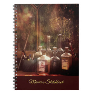 Sketchbook mit Ihrem Namen Notizblock