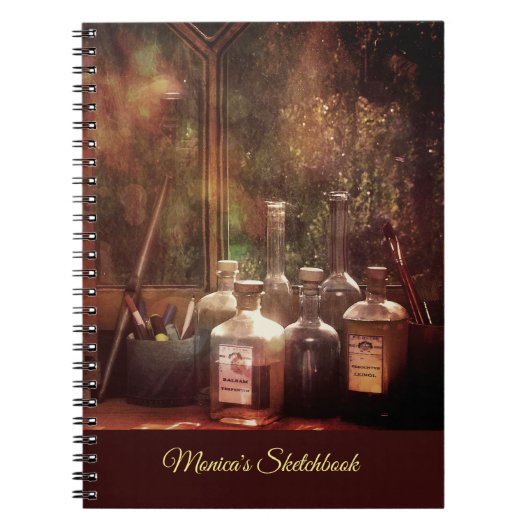 Sketchbook mit Ihrem Namen Notizblock (Vorderseite)