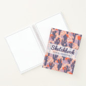 Sketchbook Modern Cactus Personalisiert Notizblock (Innenseite)