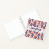 Sketchbook Modern Cactus Personalisiert Notizblock (Innenseite)